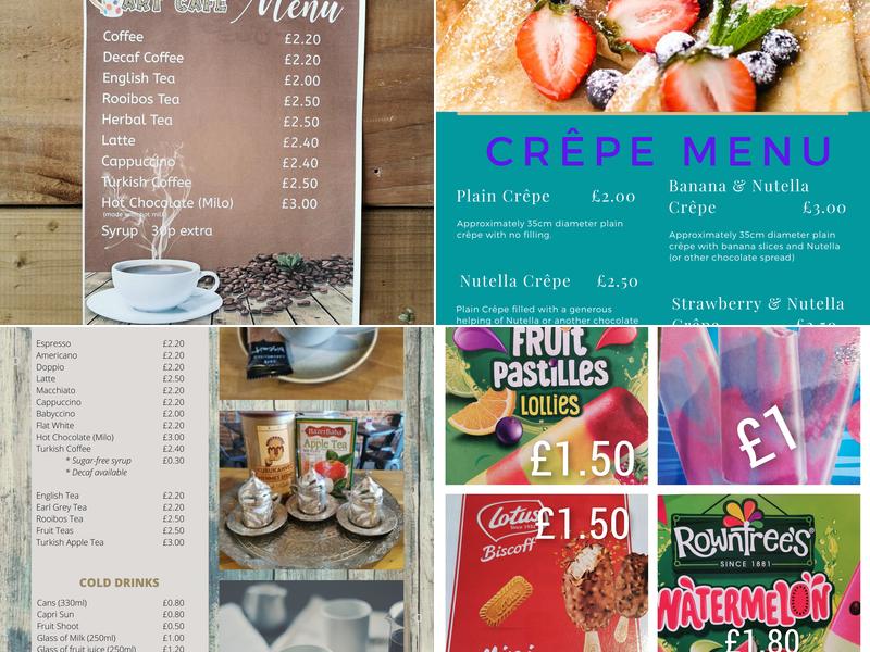 Woodworks Art Cafe Menu