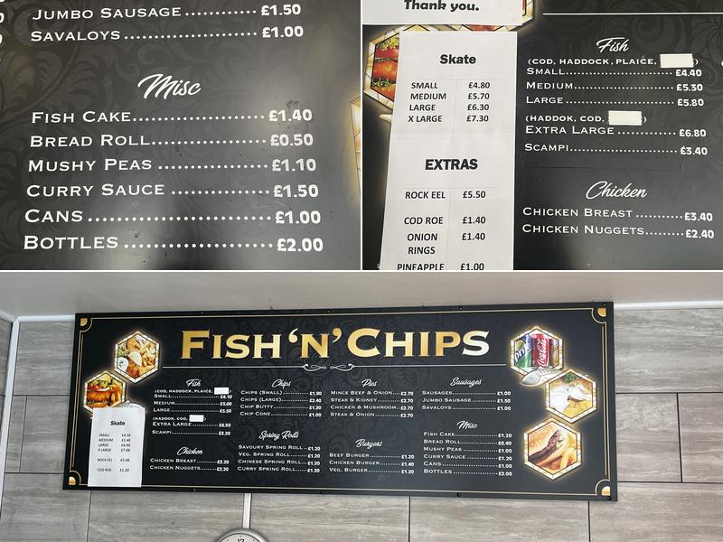 Fish 'n' Chips Menu