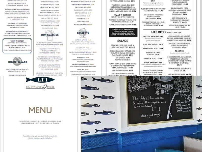 LT1 Fish & Chips & More Menu