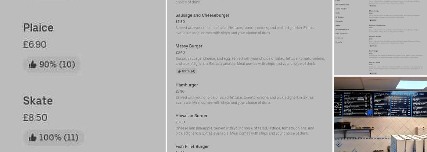 Ocean Fish & Chips Menu