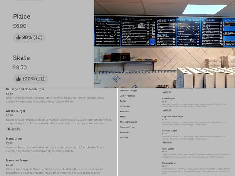 Ocean Fish & Chips Menu