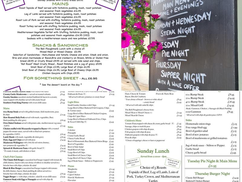 The Bell Inn Menu