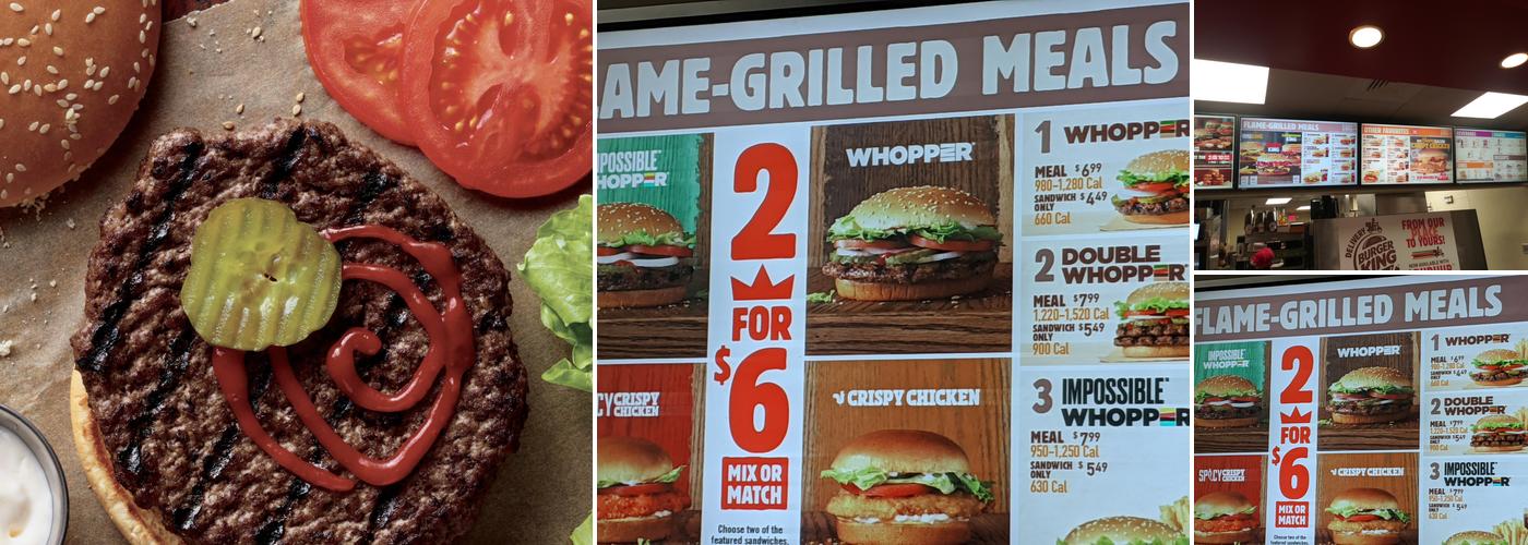 Burger King Menu