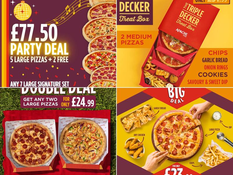 Apache pizza Lurgan Menu