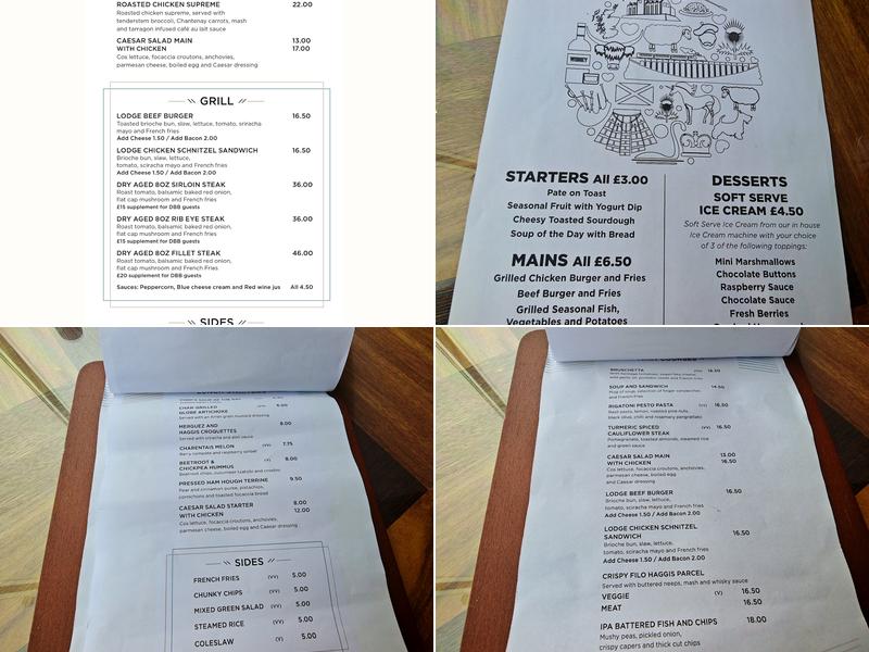 Colquhoun's Restaurant Menu