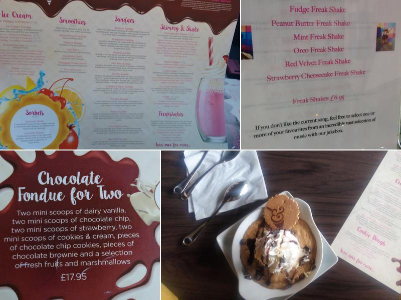 Cookies & Cream Menu