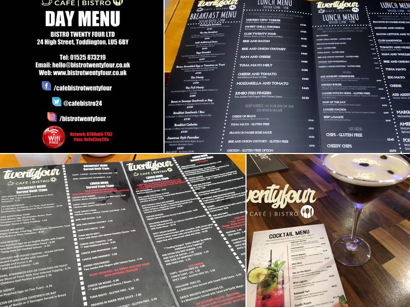 Bistro Twenty Four Menu