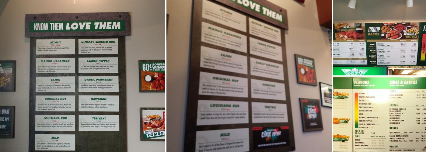 Wingstop Menu