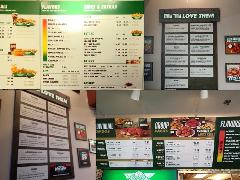 Wingstop Menu
