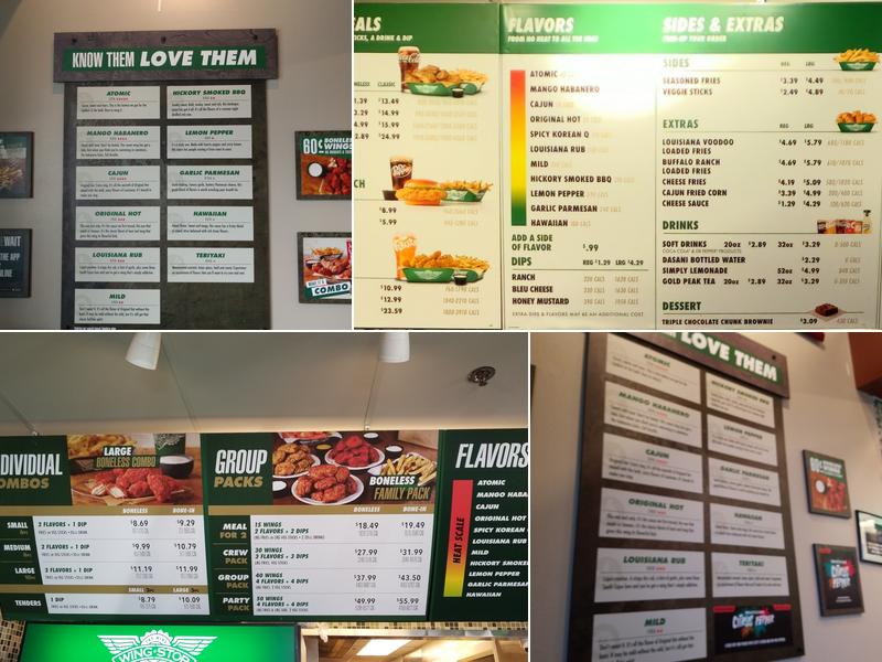 Wingstop Menu