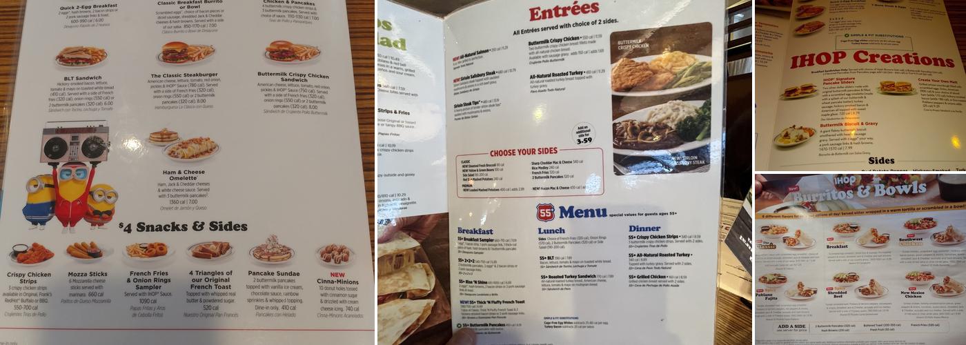 IHOP Menu