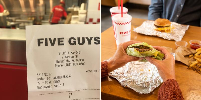 Five Guys Menu