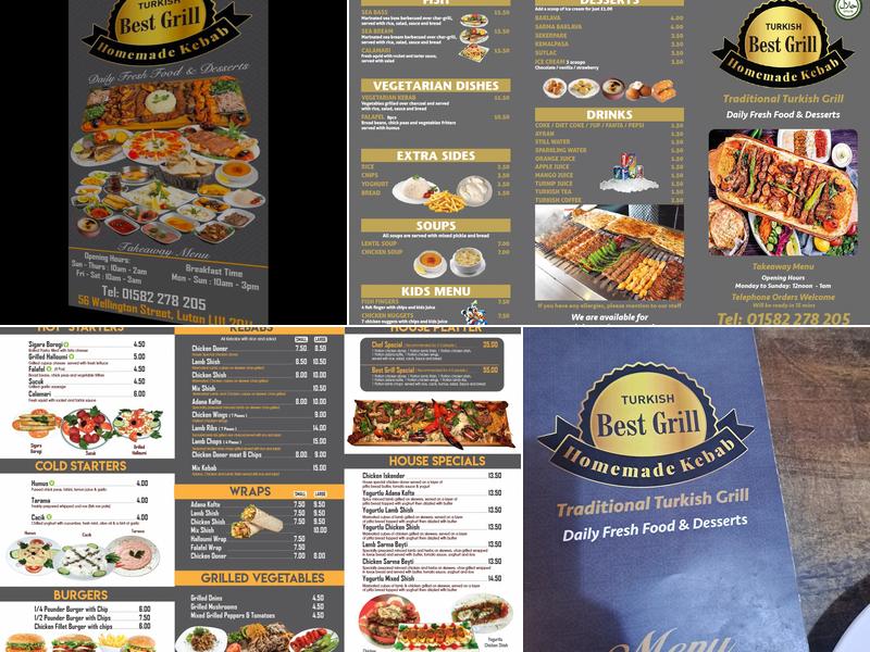 Turkish Best Grill Menu