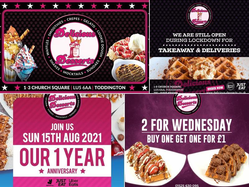 Delicious Desserts Menu