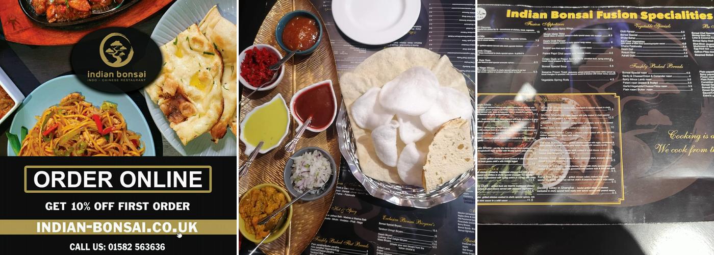 Indian Bonsai - Indo Chinese Restaurant Menu