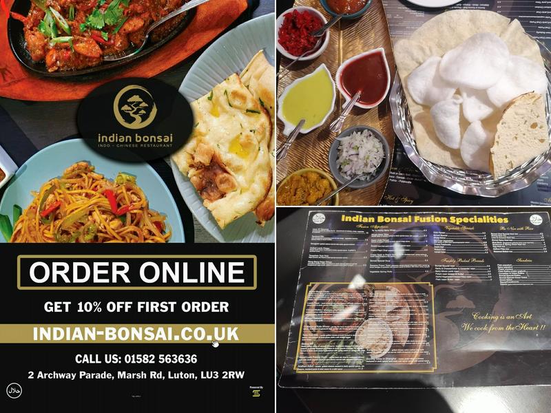 Indian Bonsai - Indo Chinese Restaurant Menu