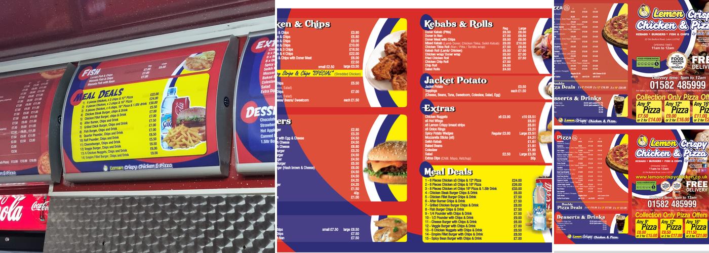 Lemon Crispy Chicken Menu