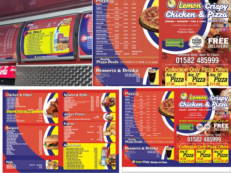 Lemon Crispy Chicken Menu