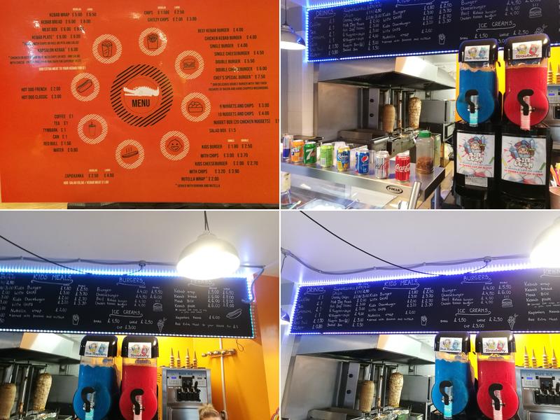 Orange Crocodile Menu