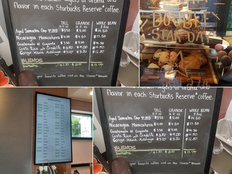 Starbucks Menu