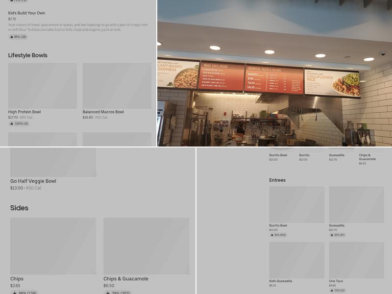 Chipotle Mexican Grill Menu