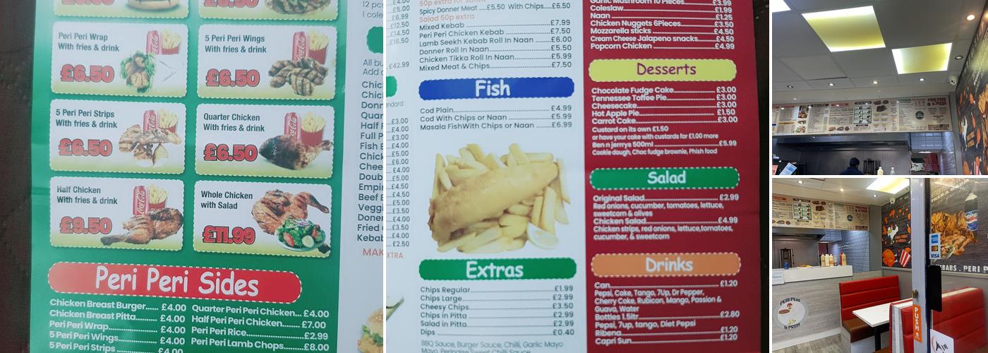 Peri Peri & Pizza Menu