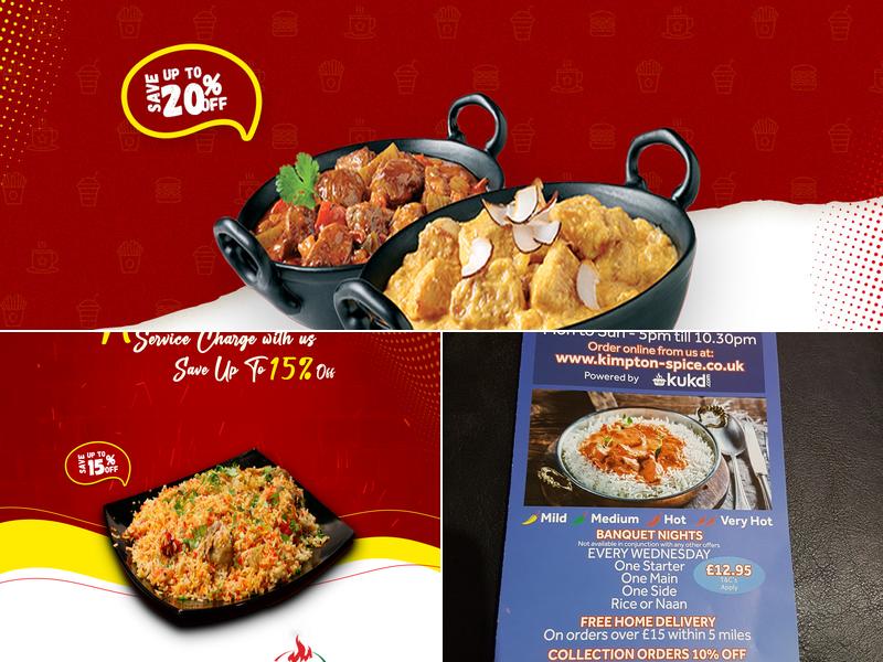 Kimpton Spice Menu