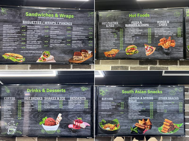 Dazzyl’s Freshly Menu