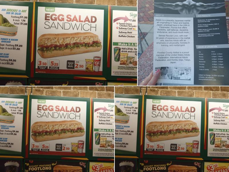 Subway Menu