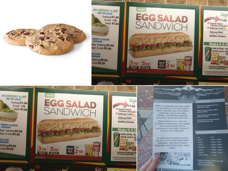 Subway Menu