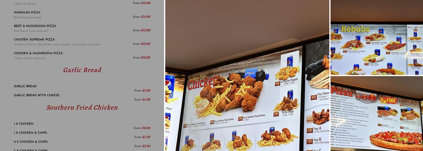 G & A Fast Food Menu