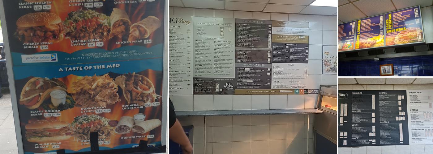 Dallow Fish Bar Menu