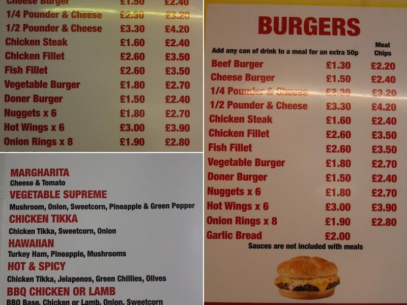 The Original Hot & Spicy Menu