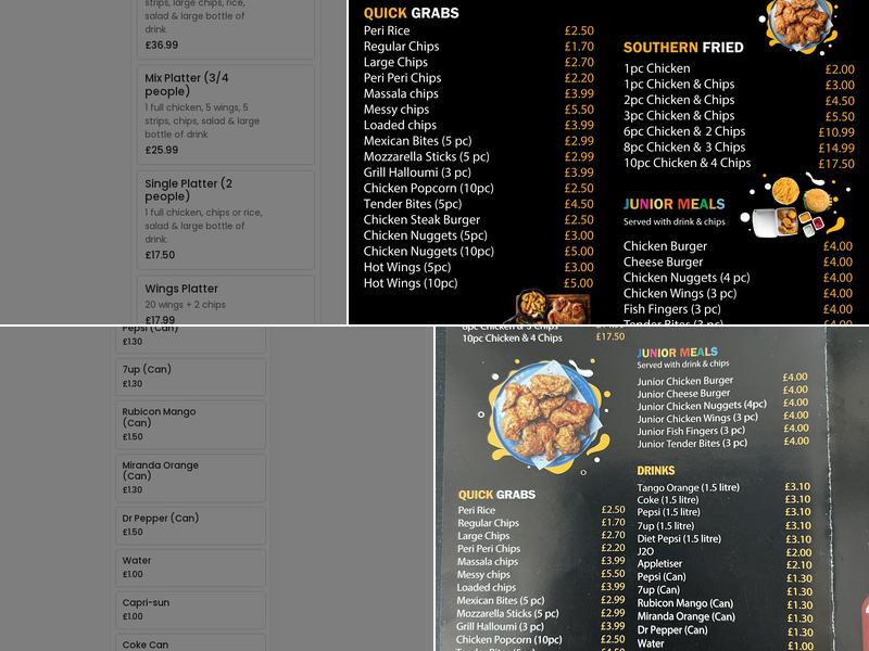 Flava Menu