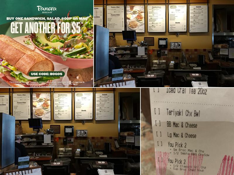 Panera Bread Menu