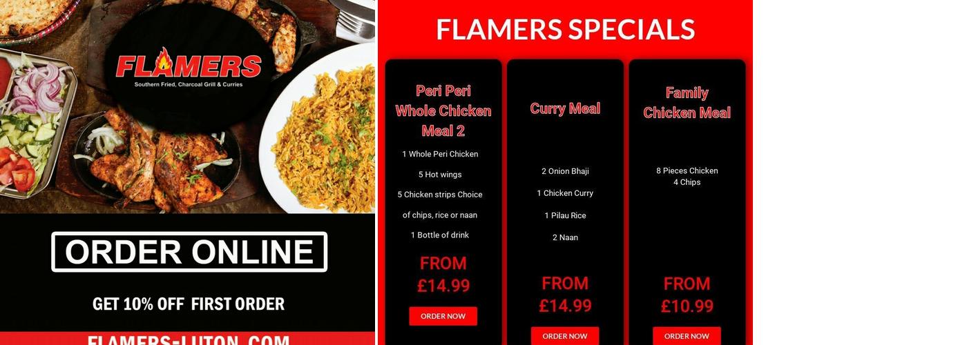 Flamers Menu