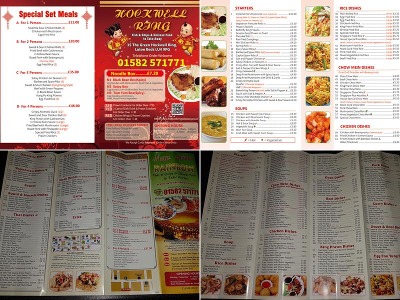 Hockwell Ring Chinese Takeaway Menu
