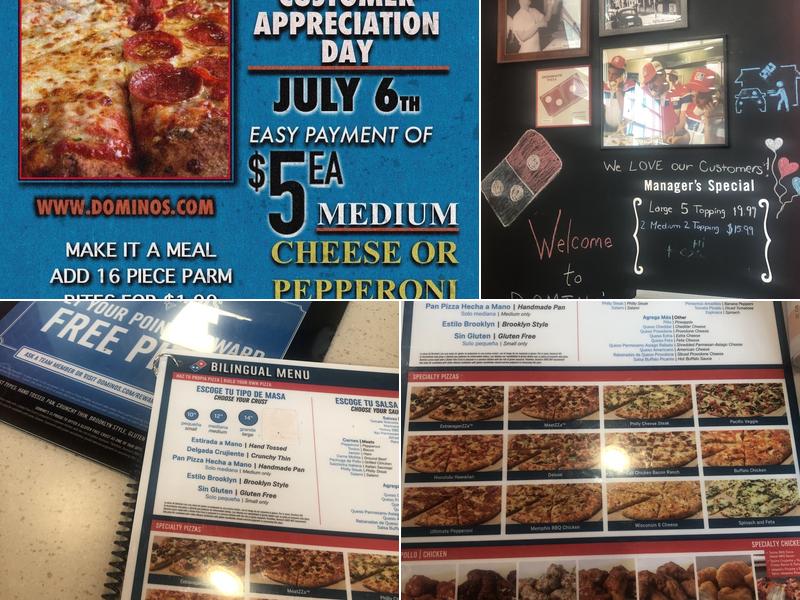 Domino's Pizza Menu