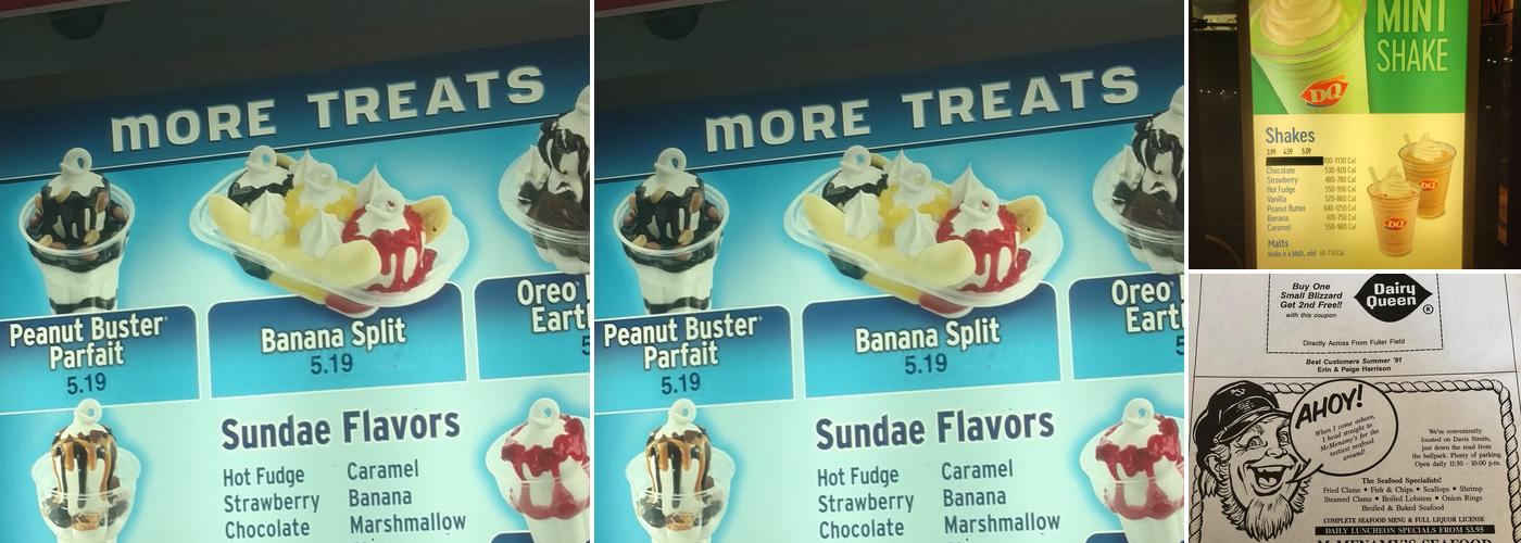 Dairy Queen Store Menu