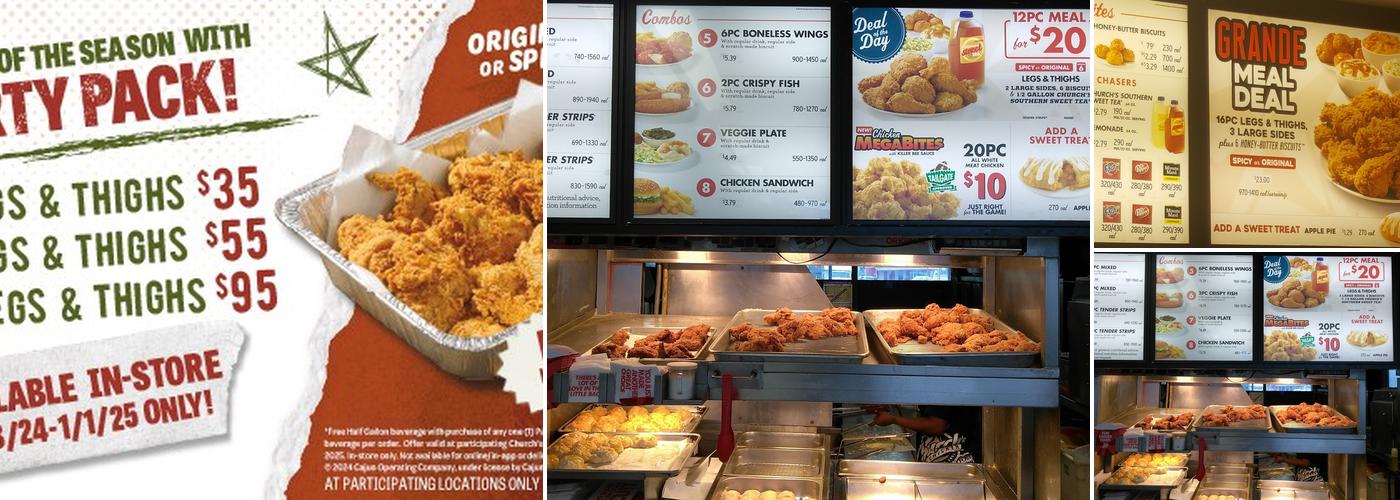 Church's Texas Chicken Menu