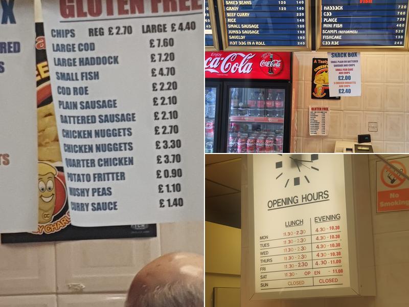 Lutterworth Chippy Menu
