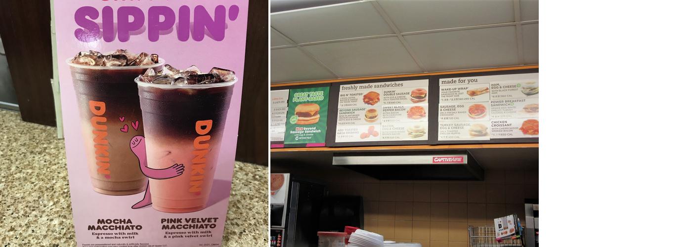 Dunkin' Menu