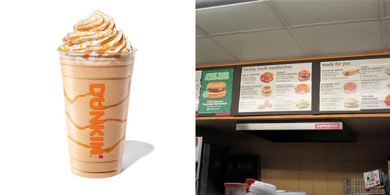 Dunkin' Menu