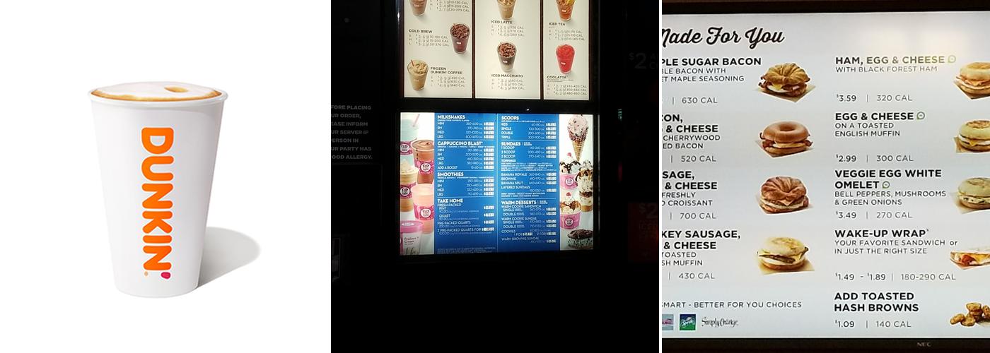 Dunkin' Menu