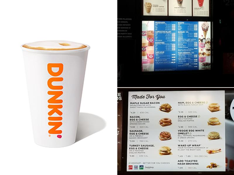 Dunkin' Menu