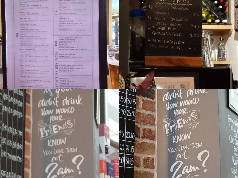 The Wash House Micro Ale Bar Menu