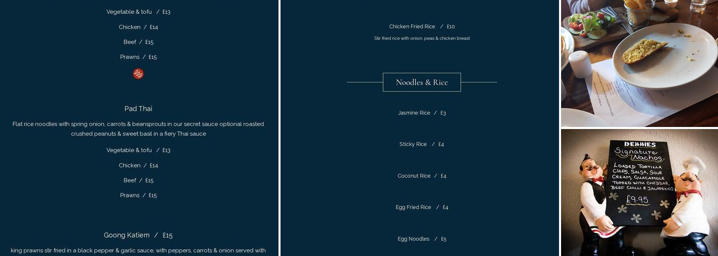 Borough Arms Lymington Menu