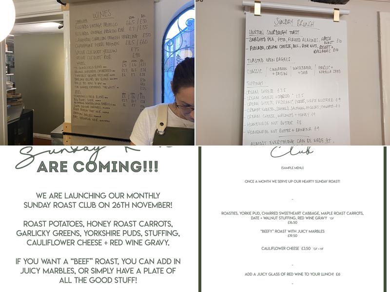 The Tinker's Granddaughter Menu