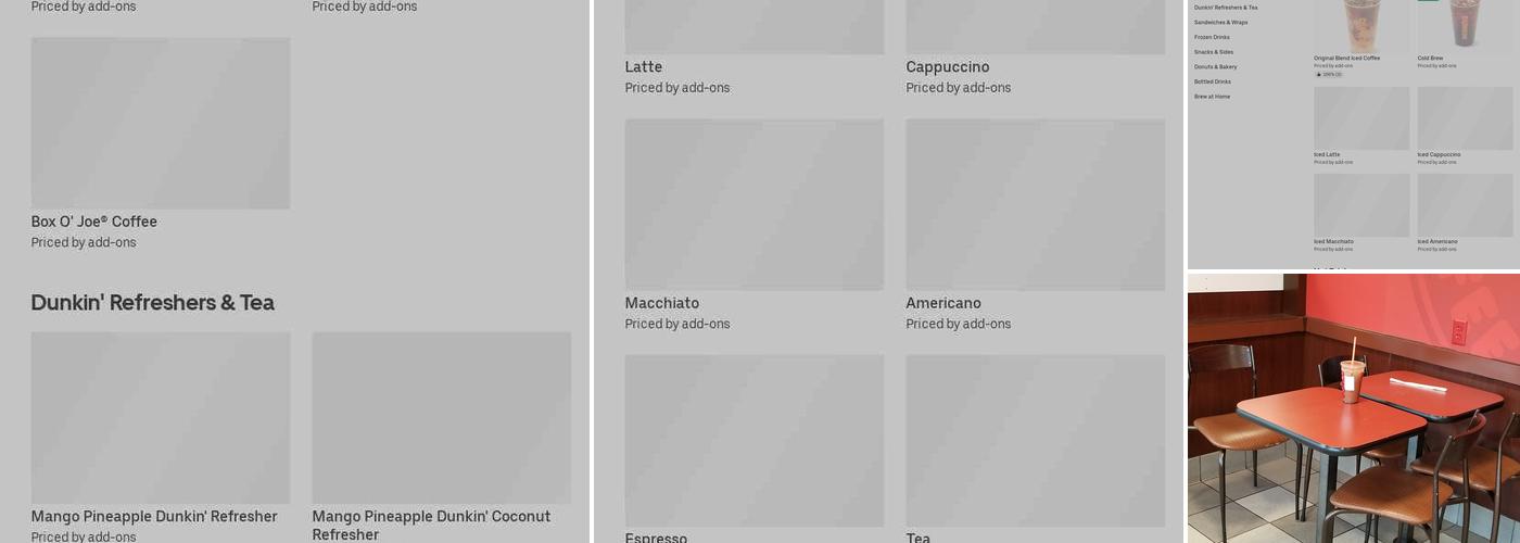 Dunkin' Menu