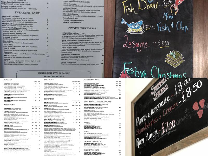 The Wine Kitchen Ltd Menu